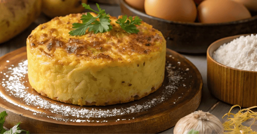 Small potato kugel recipe: crispy golden brown kugel with soft interior